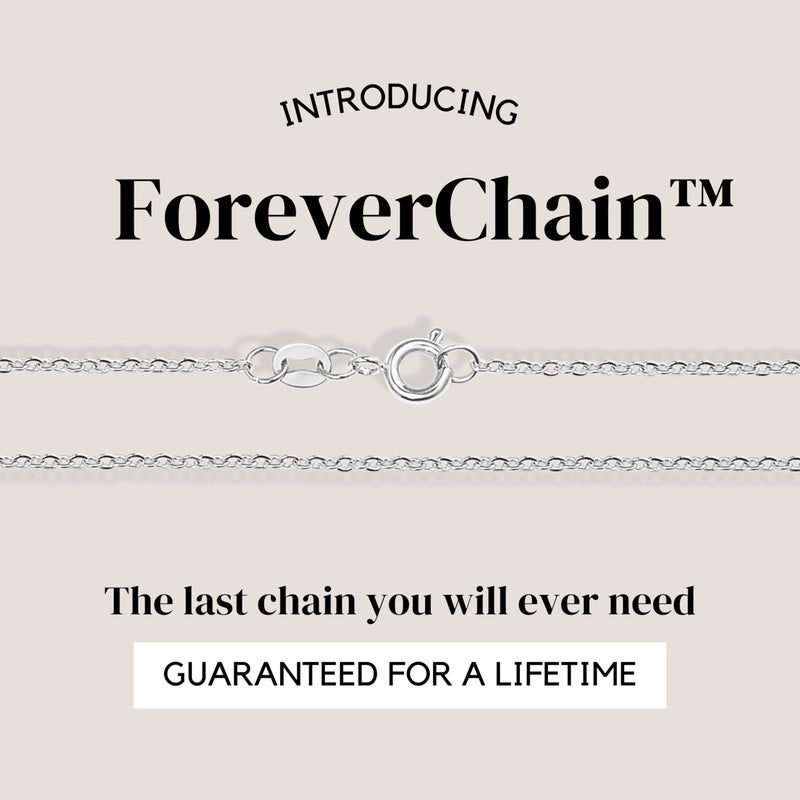 KISPER Sterling Silver Cable Link Chain Necklace â€“Thin, Dainty, Sterling Silver Plated Stainless Steel Jewelry for Women & Men with Spring Ring Clasp, 16" - Image 2